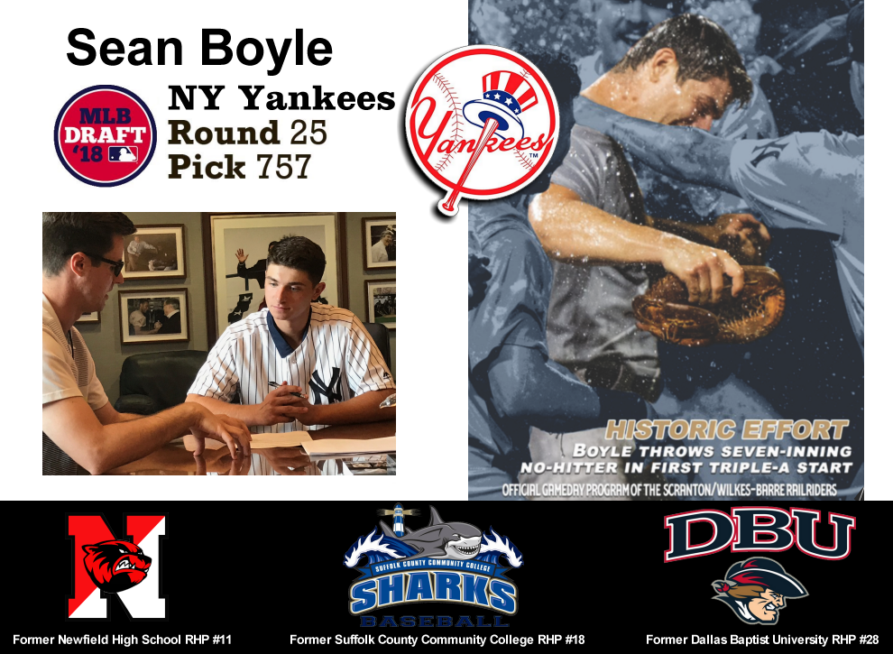 Sean Boyle - Baseball Pitcher - Yankees 
